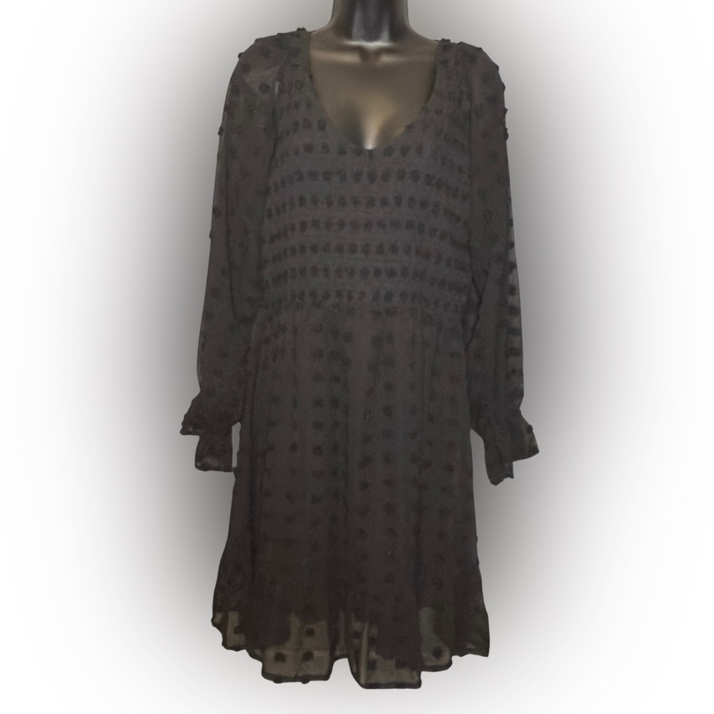Chic Black Long Sleeve Dress